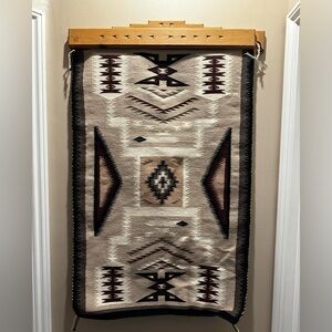 Navajo Storm Pattern Wool Rug By Susie Tso